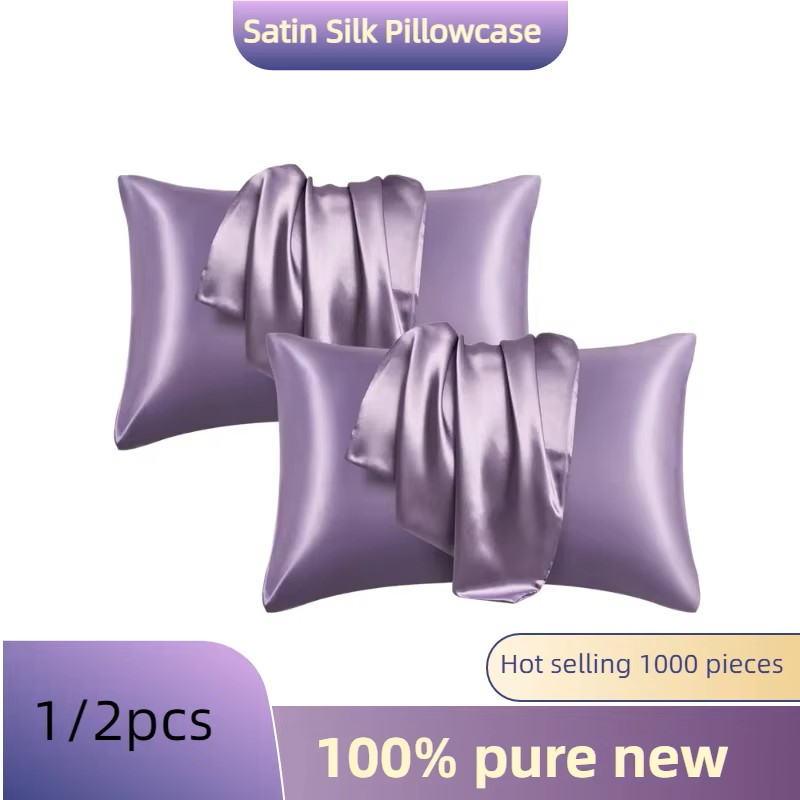 Satin Silk Pillowcase Hair Skin - 1/2 Stück Satin-Seidenkissenbezug für Haar und