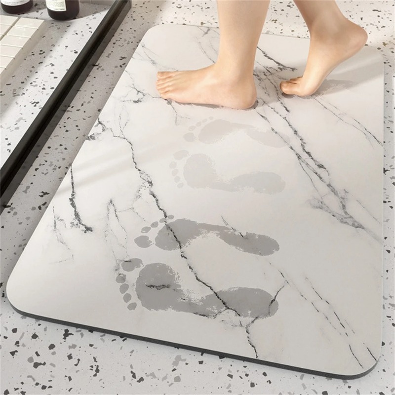 Quick Dry Diatomite Bath Mat - 1pc Bad Teppiche Waschbar Bad Matte