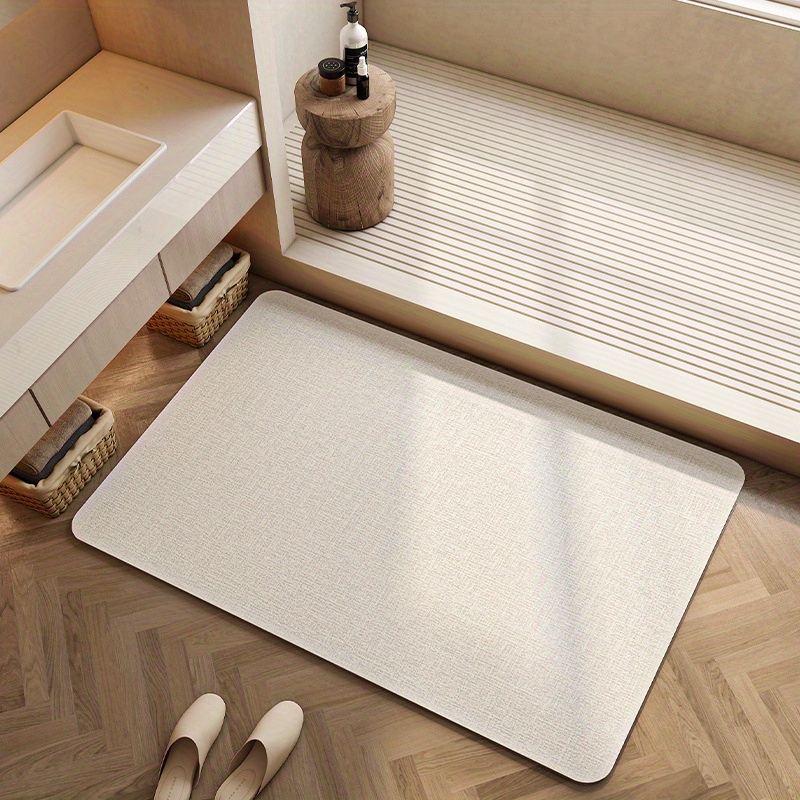Quick Dry Diatomite Bath Mat - Schnell Trocknende Kieselgur-Badematte Superabsorbierend Rutschfest für