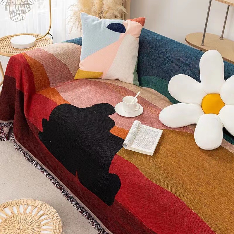 Boho Throw Blanket Fringe - Textile City Ins Twilight Thread Decke