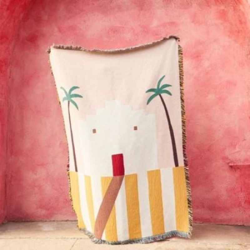 Boho Throw Blanket Fringe - Textile City Ins Kleine Meer Haus