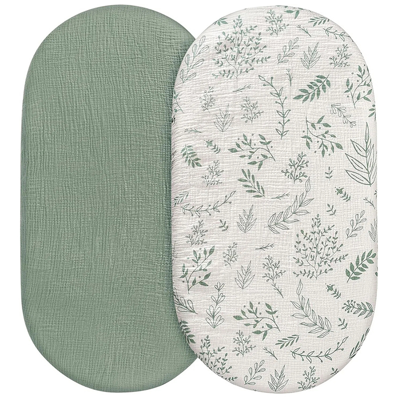 Muslin Cotton Bedspread - Musselin-Stubenwagenblätter für Babys, Mädchen und Jungen,