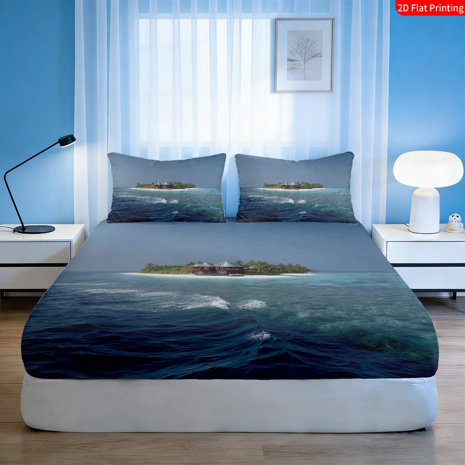 Tropisches Insel-Bettwäsche-Se – Fitted Bed Sheets Deep Pocket Bewertung und Preis