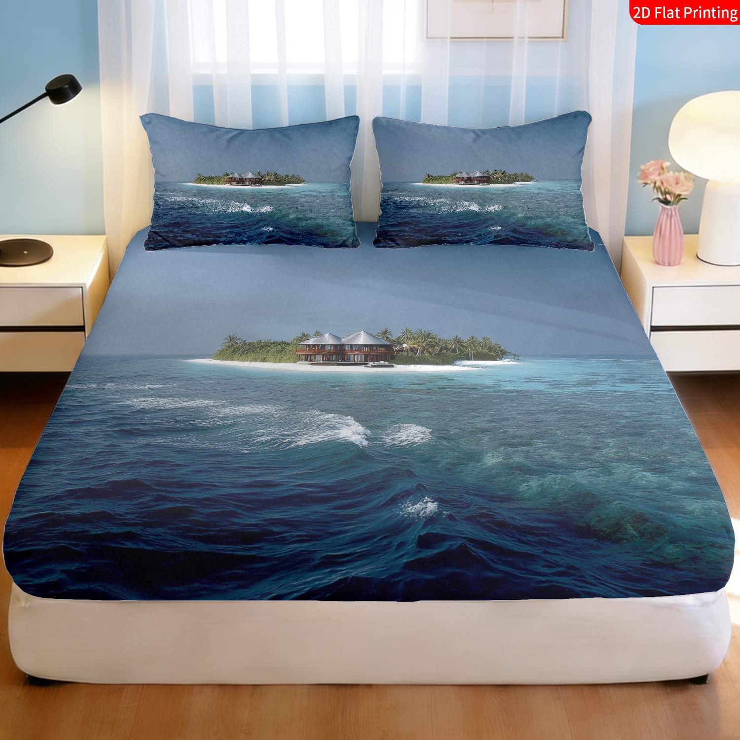 Tropisches Insel-Bettwäsche-Se – Fitted Bed Sheets Deep Pocket Bewertung und Preis