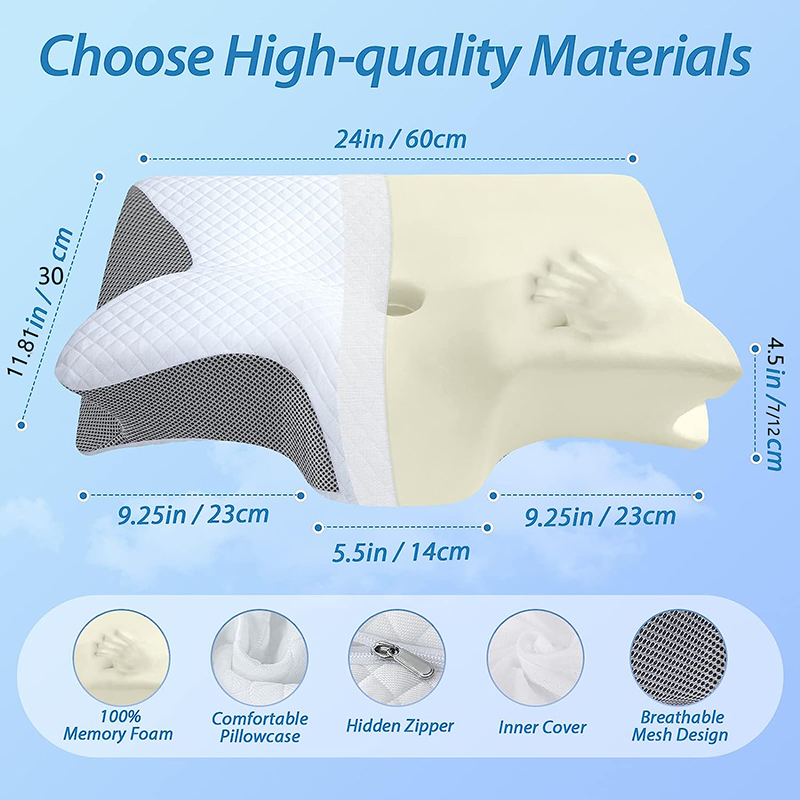 Neues Memory-Schaum Nackenkiss – Memory Foam Orthopedic Pillow Neck Pain Bewertung und Preis