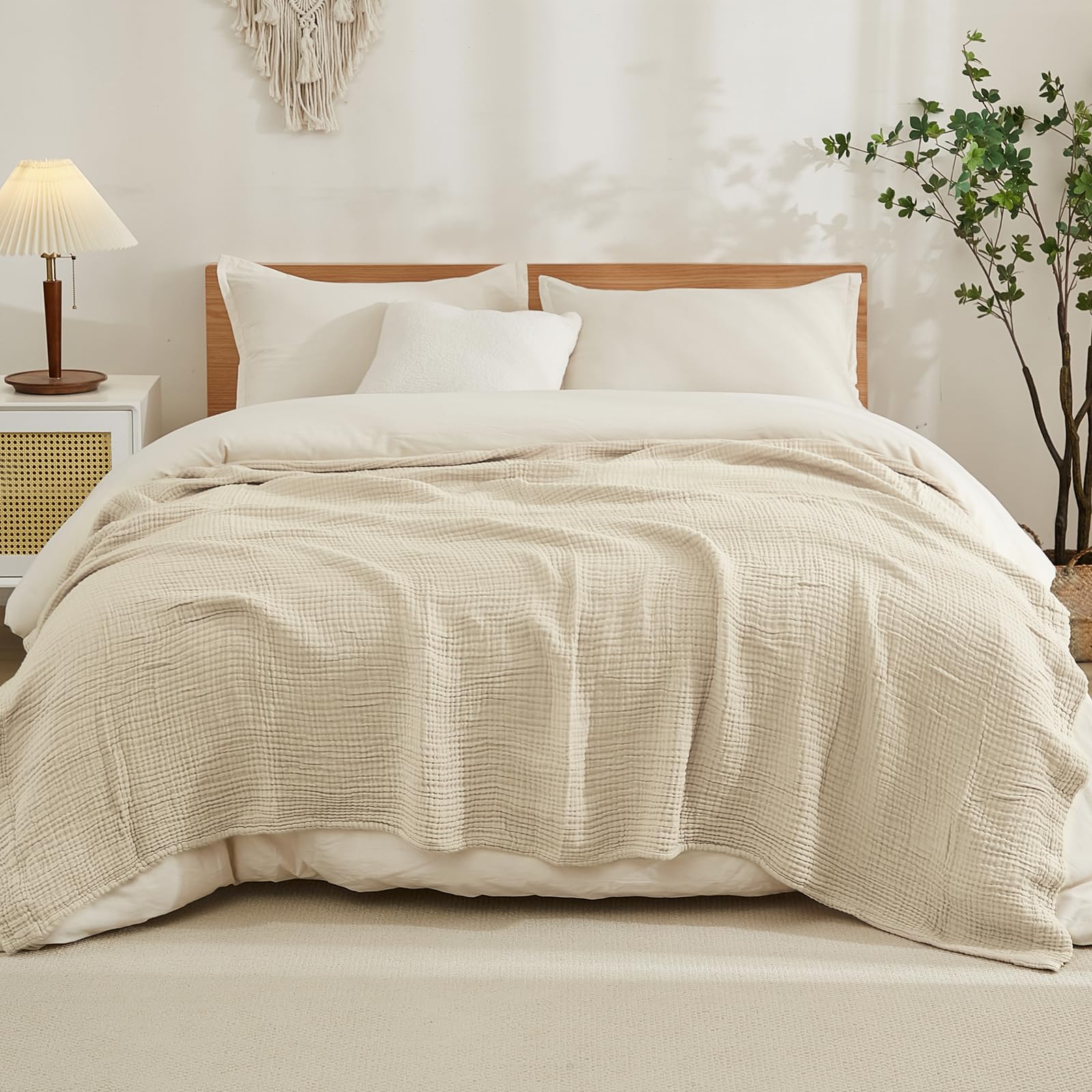 Decke aus 100 % Baumwolle für  – Muslin Cotton Bedspread Bewertung und Preis