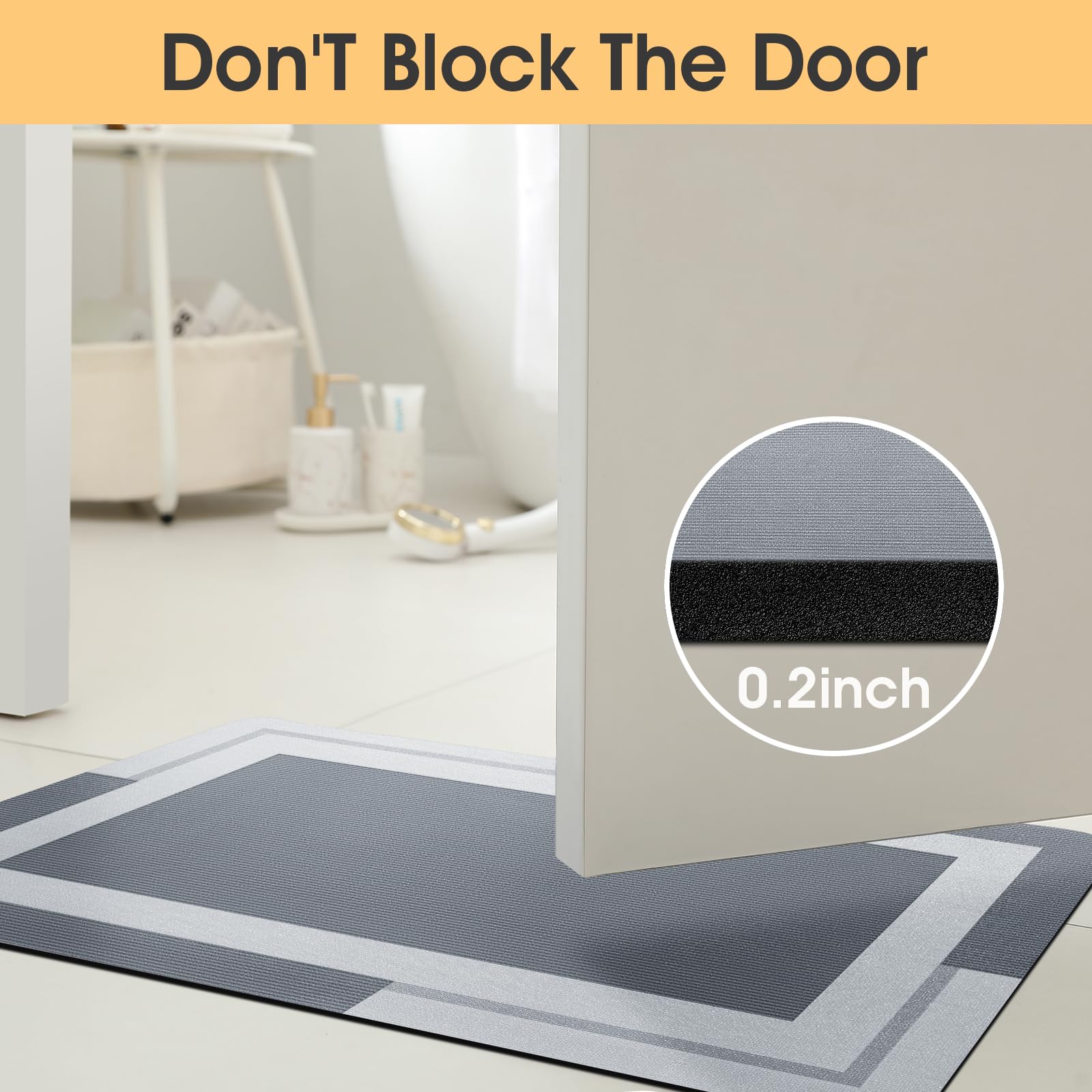 VIKAMA Badezimmer-Läufer-Teppi – Quick Dry Diatomite Bath Mat Bewertung und Preis