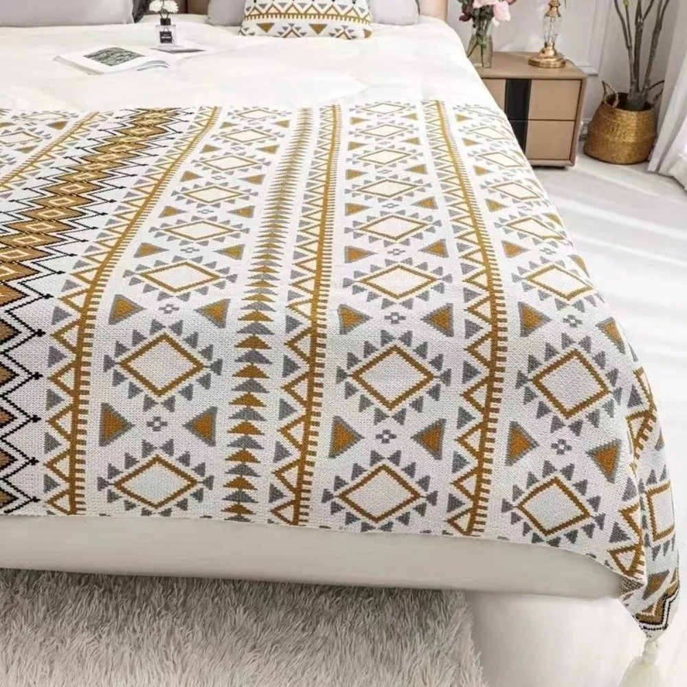 Vintage Grob Gestrickte Boho-D – Boho Throw Blanket Fringe Bewertung und Preis