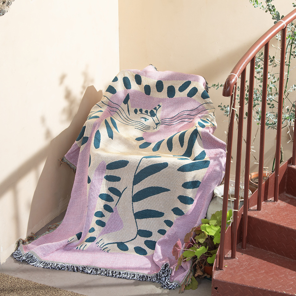 Textil Stadt Ins Rosa Mädchen  – Boho Throw Blanket Fringe Bewertung und Preis