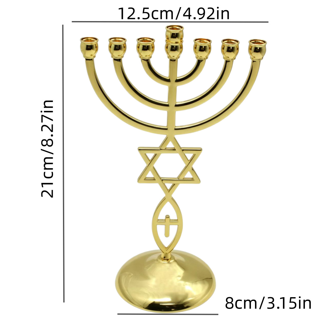 Chanukka Siebenkopf-Kerzenhalt – Home Decor Bewertung und Preis