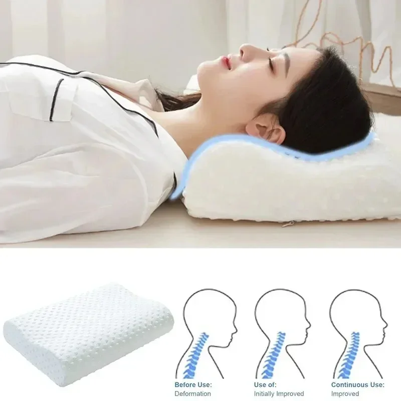 Memory-Schaum-Kissen zum Schla – Memory Foam Orthopedic Pillow Neck Pain Bewertung und Preis