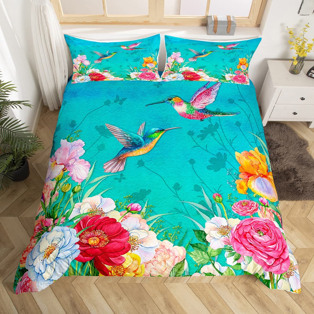 Kolibri Bettwäsche Set Luxus F – Aesthetic Floral Duvet Cover Bewertung und Preis