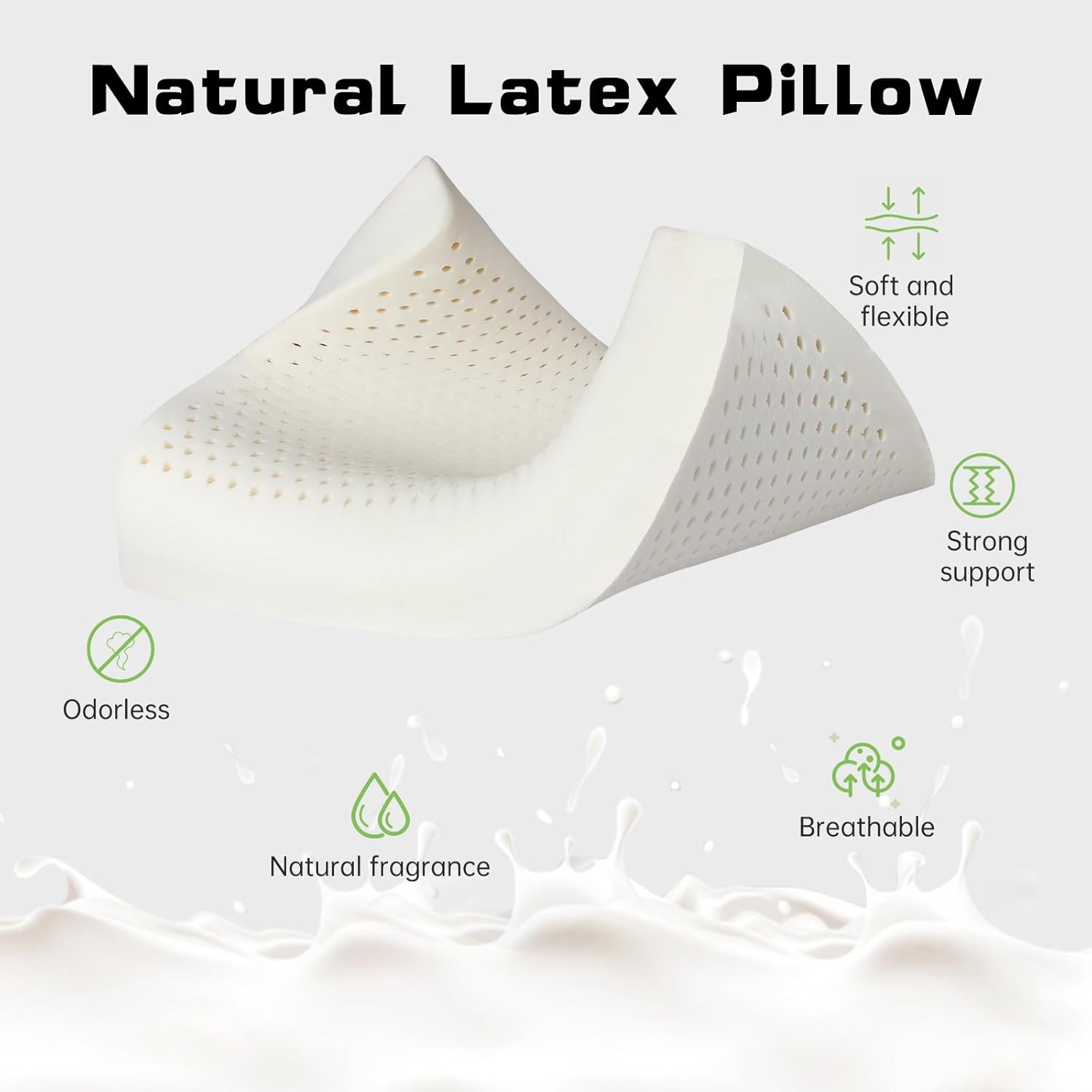 Thailändisches Naturlatex-Kiss – Memory Foam Orthopedic Pillow Neck Pain Bewertung und Preis