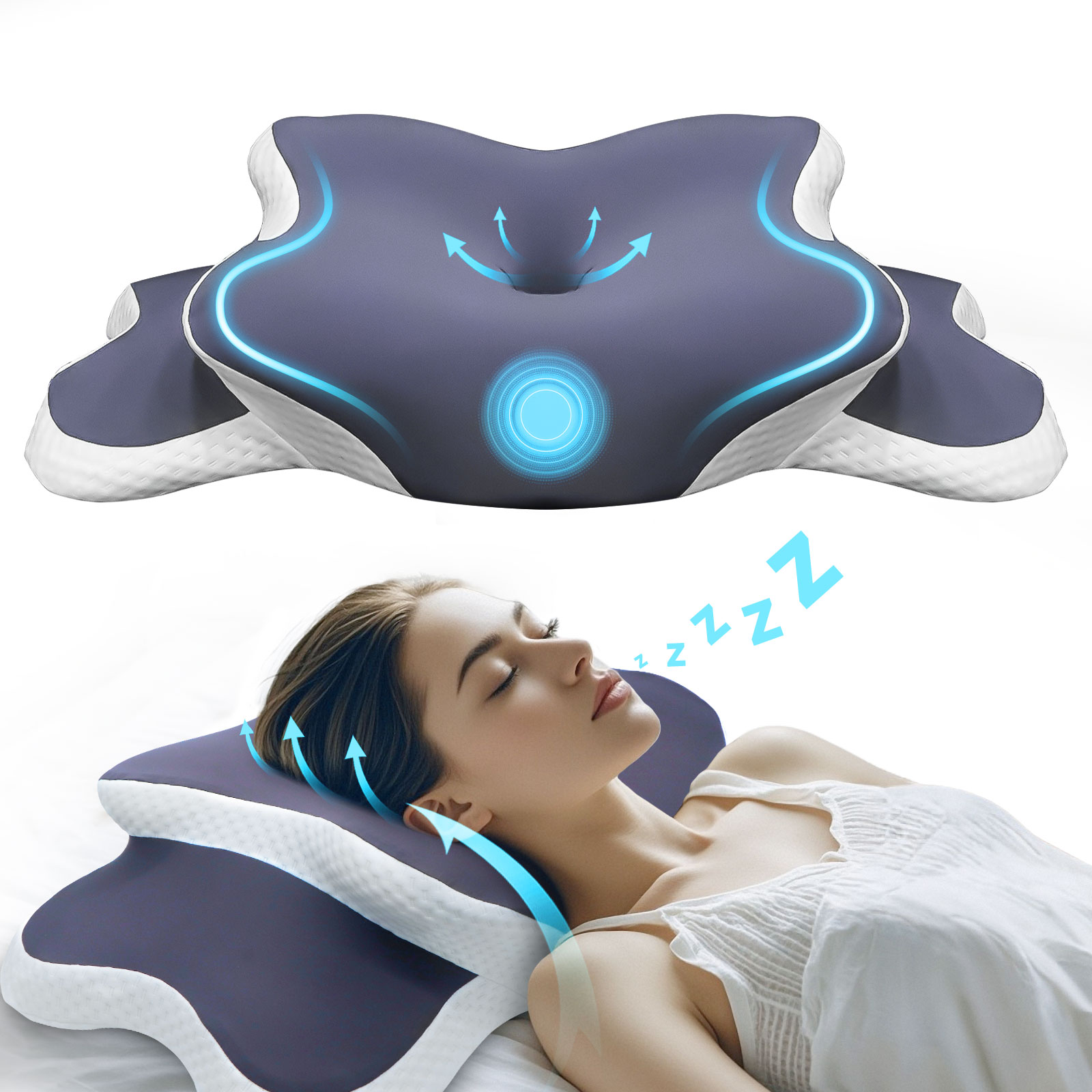 Memory-Schaum-Kissen, Nackenki – Memory Foam Orthopedic Pillow Neck Pain Bewertung und Preis