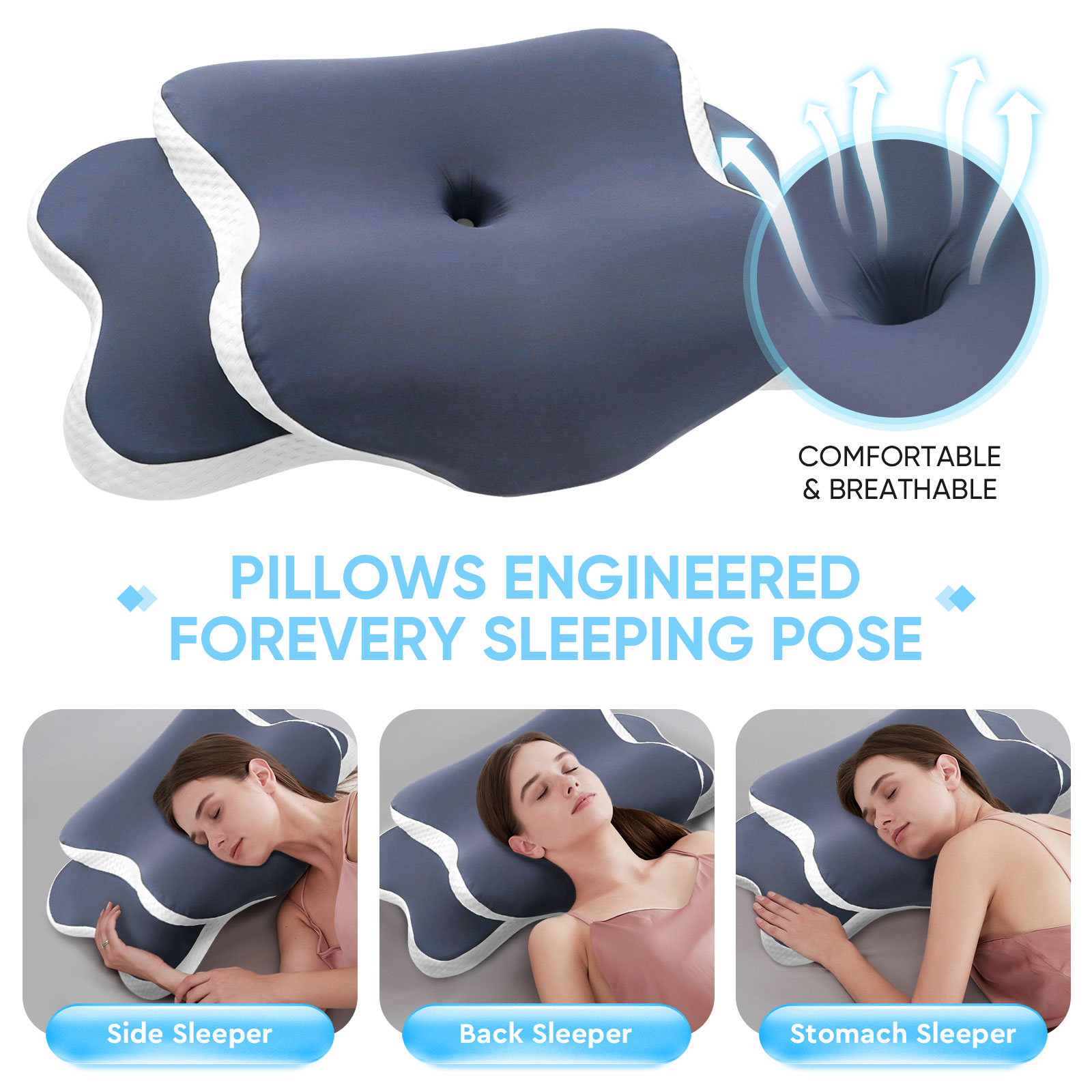 Memory-Schaum-Kissen, Nackenki – Memory Foam Orthopedic Pillow Neck Pain Bewertung und Preis
