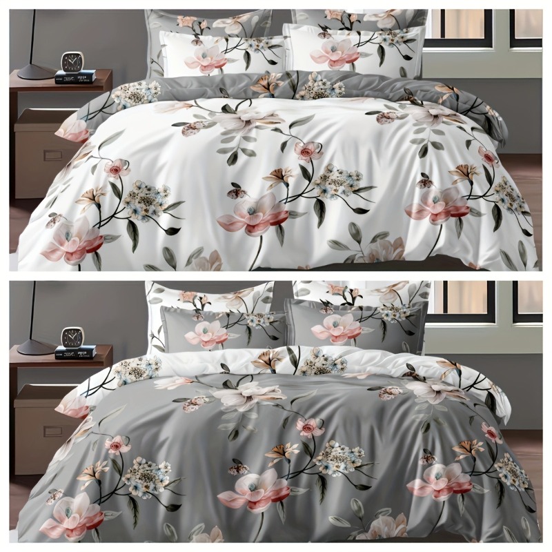 2/3-teiliges grünes Blumen-Bet – Aesthetic Floral Duvet Cover Bewertung und Preis