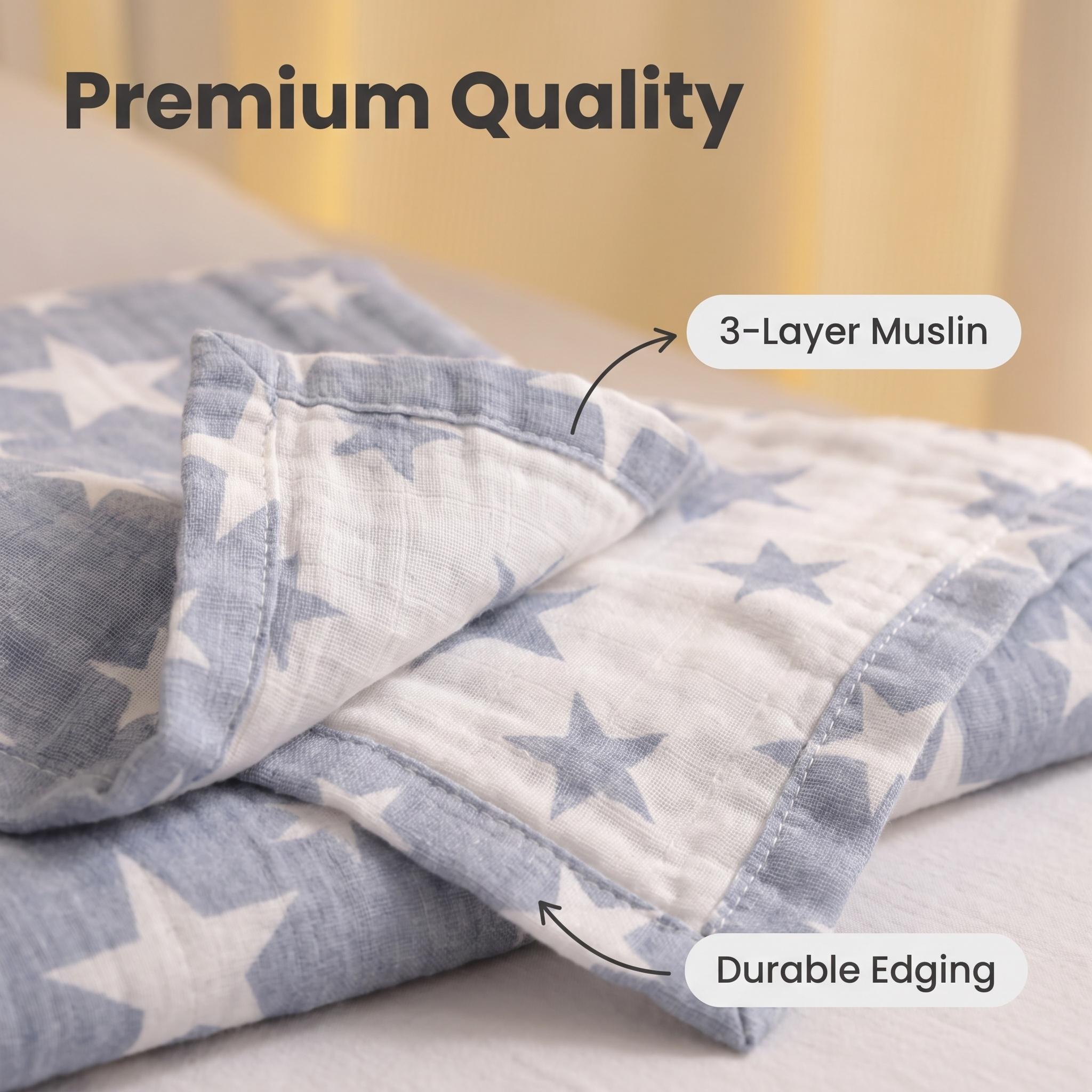 3-lagige Baumwoll-Musselin-Dec – Muslin Cotton Bedspread Bewertung und Preis
