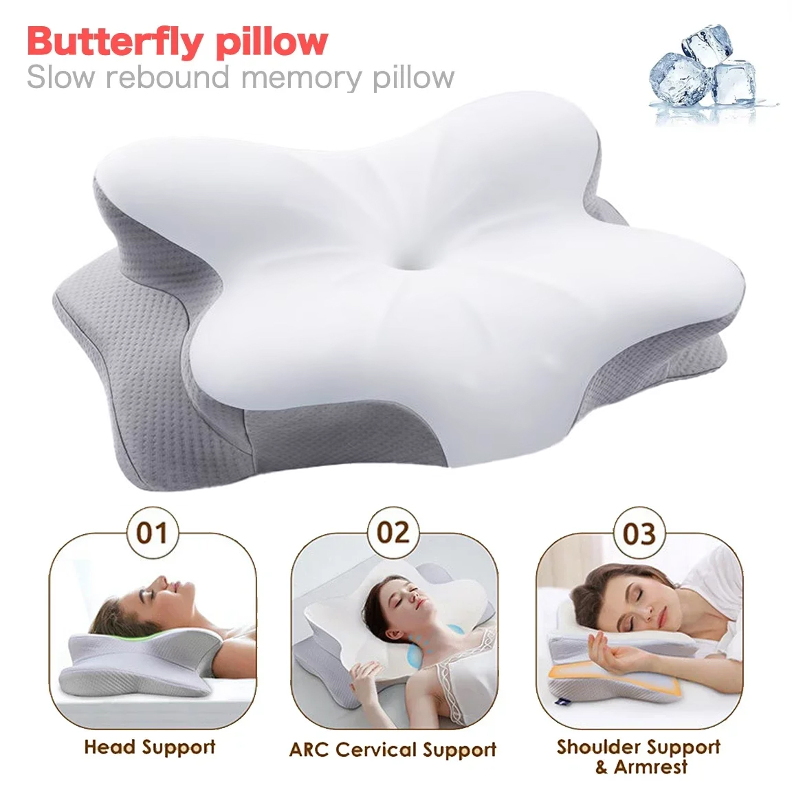 Ergonomisches orthopädisches M – Memory Foam Orthopedic Pillow Neck Pain Bewertung und Preis
