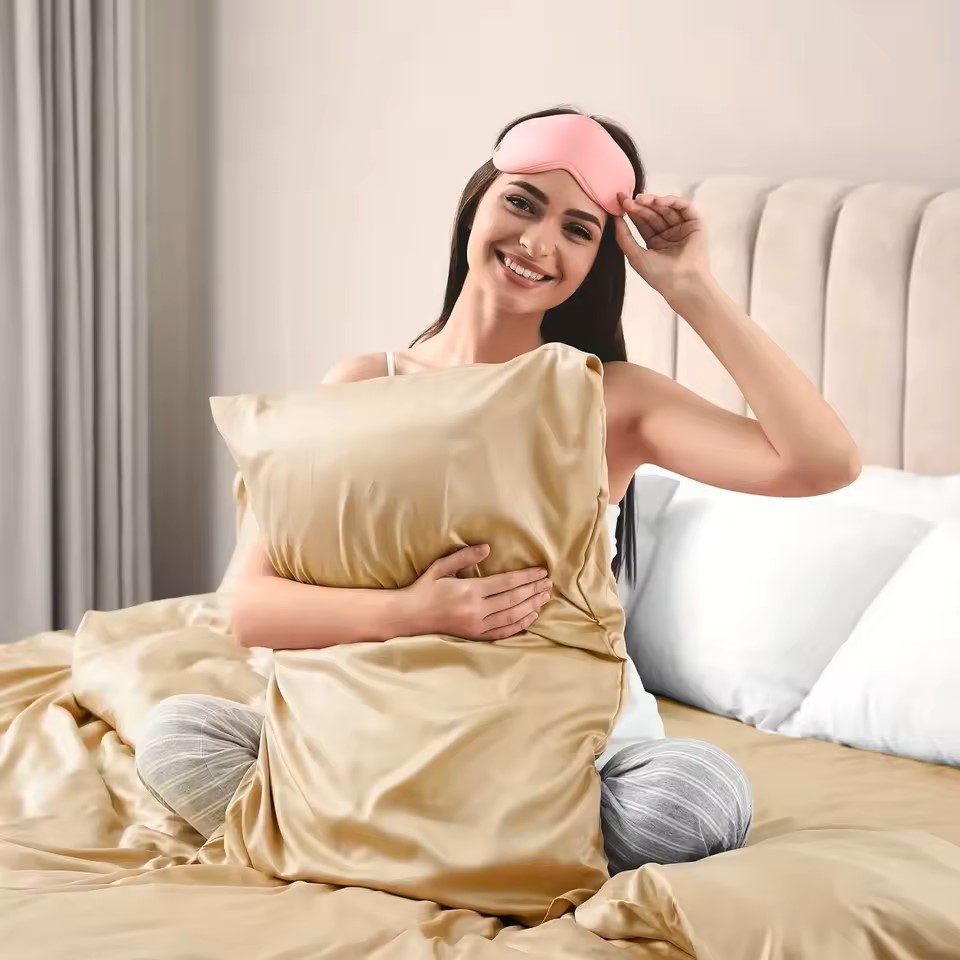 1 Stück Satin-Kissenbezug für  – Satin Silk Pillowcase Hair Skin Bewertung und Preis