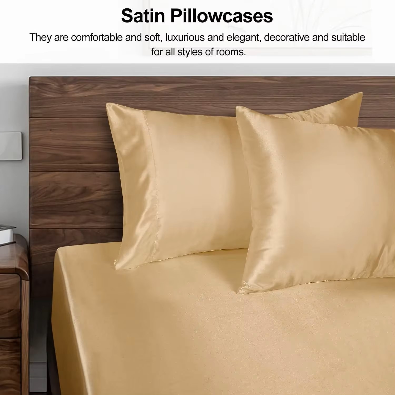 1 Stück Satin-Kissenbezug für  – Satin Silk Pillowcase Hair Skin Bewertung und Preis