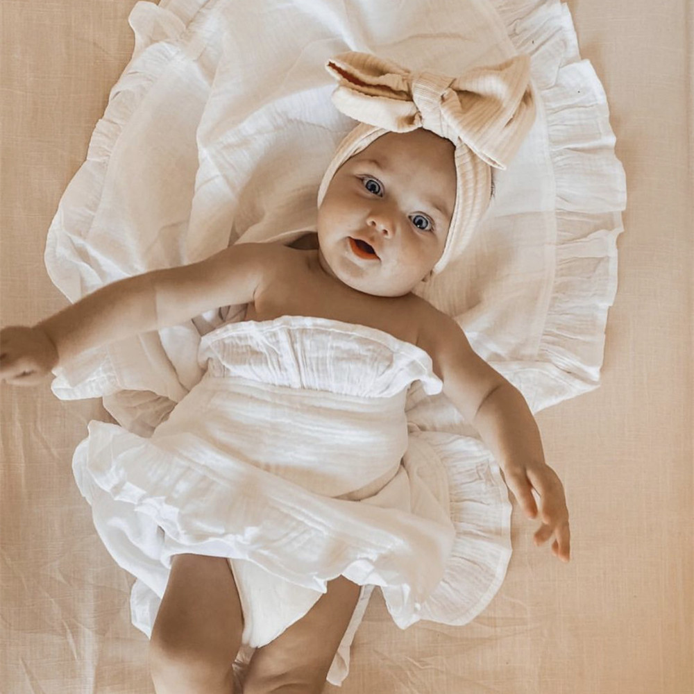 INS Rüschen-Musselin-Baby-Wick – Muslin Cotton Bedspread Bewertung und Preis